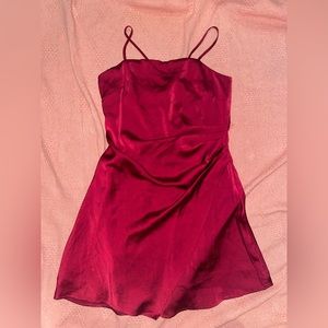 French Kiss Burgundy Dress